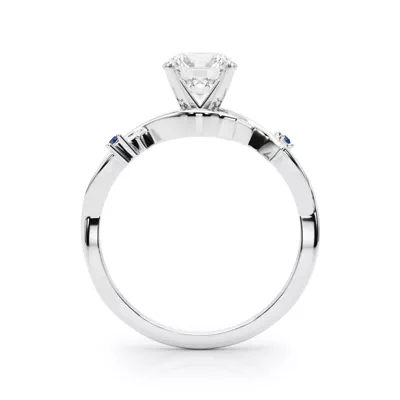 Vine Nature Inspired Sapphire Engagement Ring