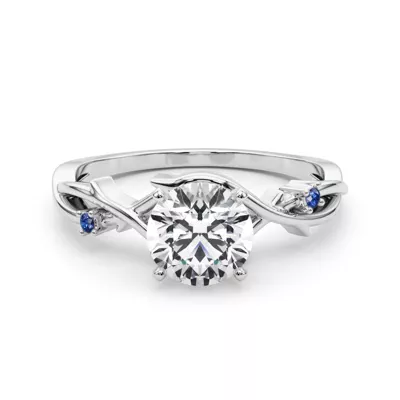 Vine Nature Inspired Sapphire Engagement Ring