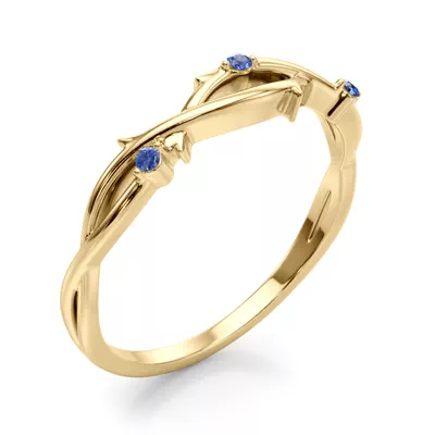 Vine Sapphire Band