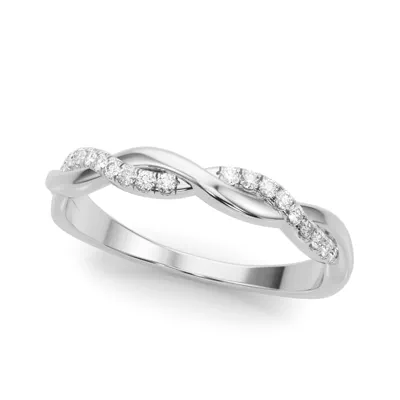 Ailee Braided Pavé Diamond Wedding Band