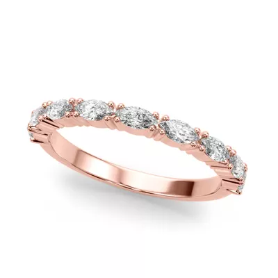 Alanis Marquise Diamond Wedding Band