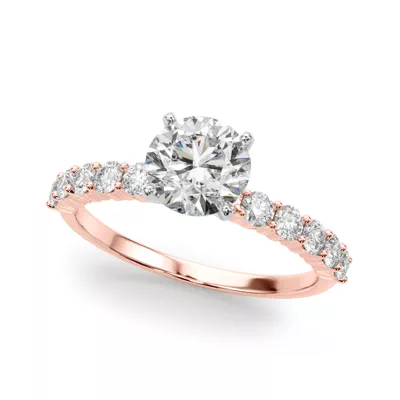 Heires Shared Prong Diamond Engagement Ring