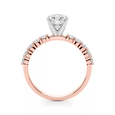 Heires Shared Prong Diamond Engagement Ring