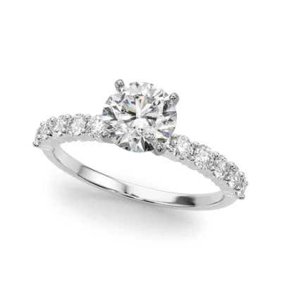 Heires Shared Prong Diamond Engagement Ring