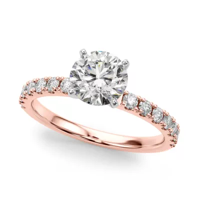 Lindsey Pave Diamond Engagement Ring