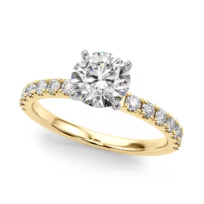 Lindsey Pave Diamond Engagement Ring