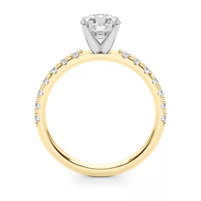 Lindsey Pave Diamond Engagement Ring