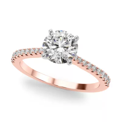 Salida Classic Tapered Pave Diamond Engagement Ring