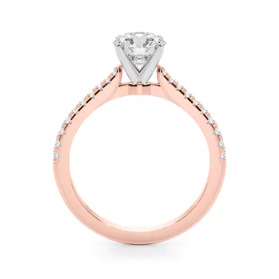 Salida Classic Tapered Pave Diamond Engagement Ring