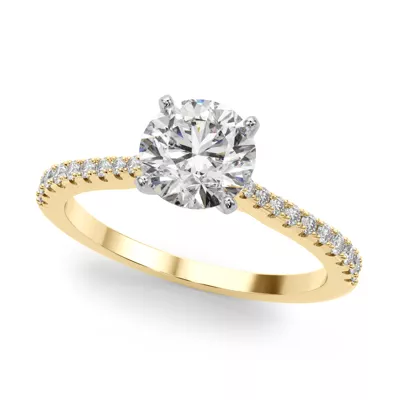 Salida Classic Tapered Pave Diamond Engagement Ring