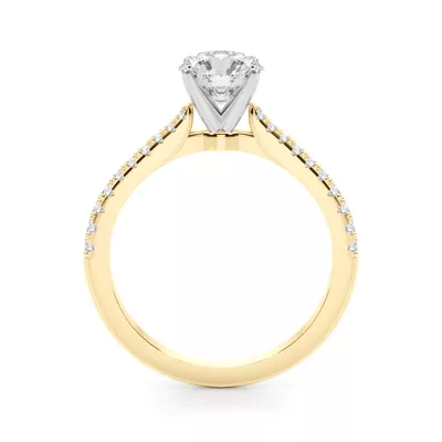 Salida Classic Tapered Pave Diamond Engagement Ring