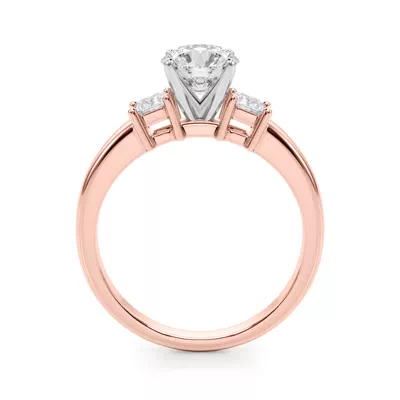 Adelle Three Stone Diamond Engagement Ring