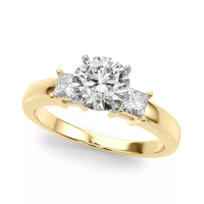 Adelle Three Stone Diamond Engagement Ring