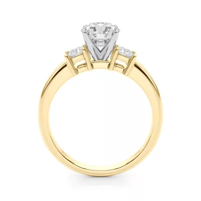 Adelle Three Stone Diamond Engagement Ring