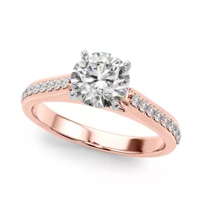 Caldera Shared Prong Diamond Engagement Ring