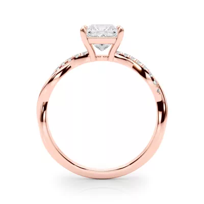 Elowin Pave Diamond Braid Engagement Ring