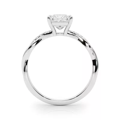Elowin Pave Diamond Braid Engagement Ring