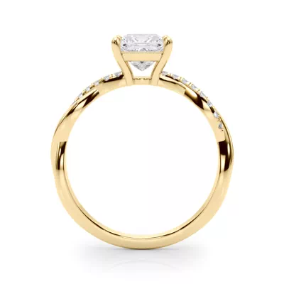 Elowin Pave Diamond Braid Engagement Ring