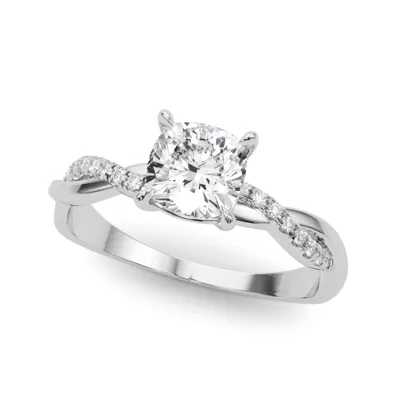 Destry Pave Diamond Braid Engagement Ring