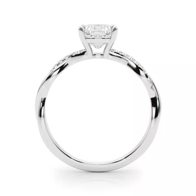 Destry Pave Diamond Braid Engagement Ring