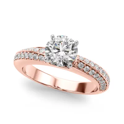Jupiter Pave Twist Diamond Engagement Ring