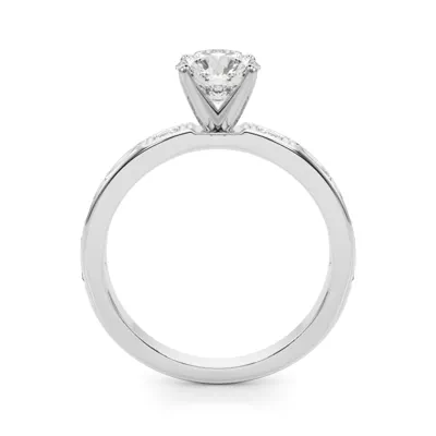 Adaline Baguette And Round Diamond Engagement Ring