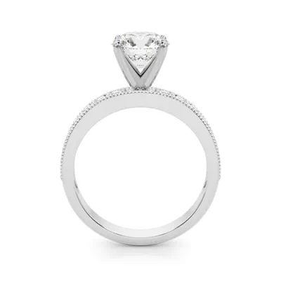 Liv Vintage Style Channel Diamond Engagement Ring