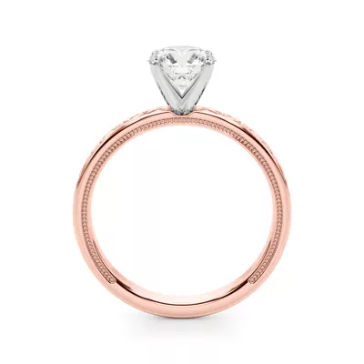 Tanzanora Vintage Inspired Solitaire Engagement Ring