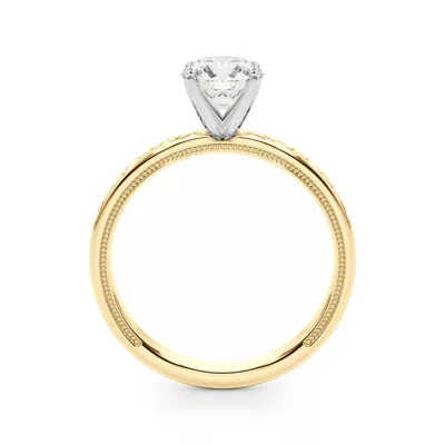 Tanzanora Vintage Inspired Solitaire Engagement Ring