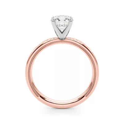 Peridorna Vintage Inspired Solitaire Engagement Ring
