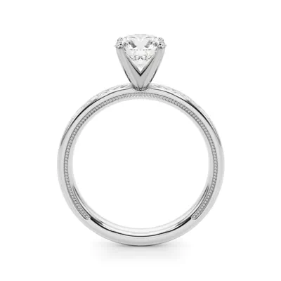 Peridorna Vintage Inspired Solitaire Engagement Ring