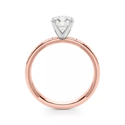 Moganita Vintage Inspired Solitaire Engagement Ring