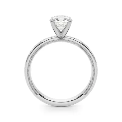 Moganita Vintage Inspired Solitaire Engagement Ring
