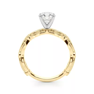 Topazia Vintage Inspired Engagement Ring