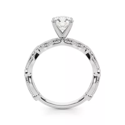 Topazia Vintage Inspired Engagement Ring