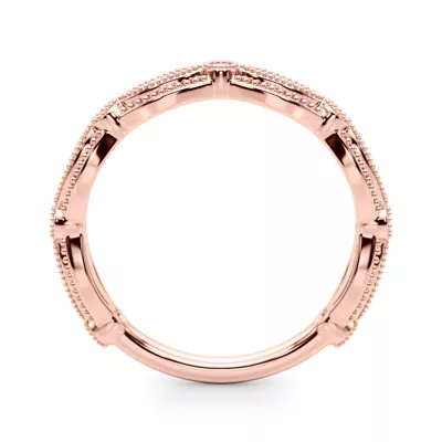 Topazia Vintage Inspired Wedding Band