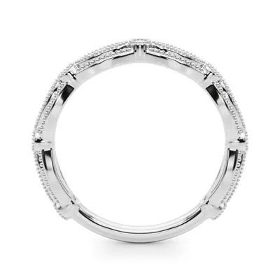 Topazia Vintage Inspired Wedding Band