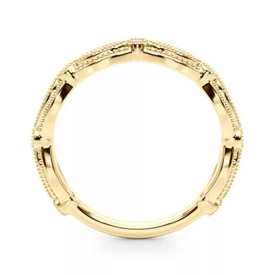 Topazia Vintage Inspired Wedding Band