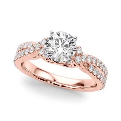 Coralia Pave Diamond Engagement Ring
