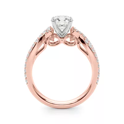 Coralia Pave Diamond Engagement Ring