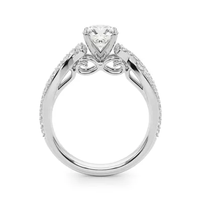 Coralia Pave Diamond Engagement Ring