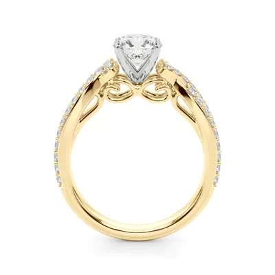 Coralia Pave Diamond Engagement Ring