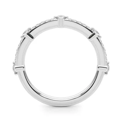 Zephrine Pave Station Diamond Band