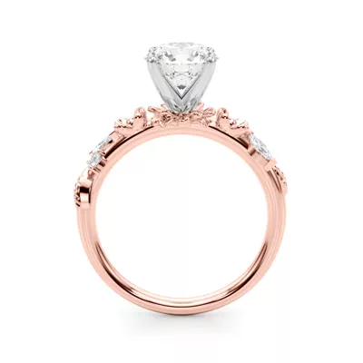Tulum Floral Engagement Ring