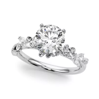 Tulum Floral Engagement Ring