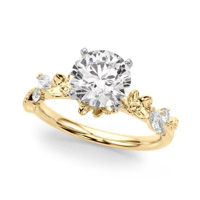 Tulum Floral Engagement Ring