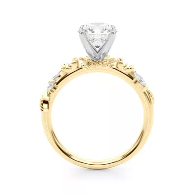 Tulum Floral Engagement Ring