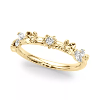 Tulum Floral Wedding Band