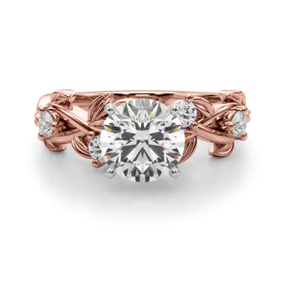 Flamenco Twisted Vine And Leaf Engagement Ring