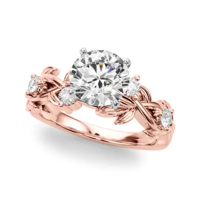 Flamenco Twisted Vine And Leaf Engagement Ring